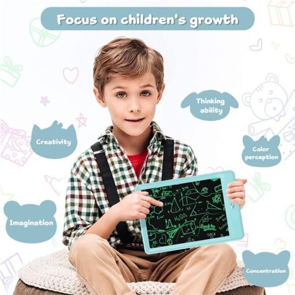 10 Inch LCD Writing Tablet for Kids, Erasable Drawing Tablet for Toddlers - Picture 3 of 7